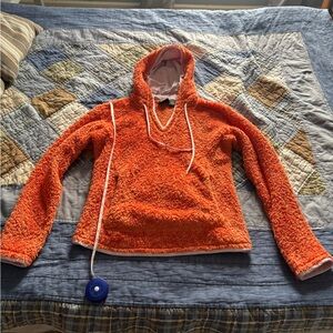 Mountain Hardwear Vibrant Orange monkey fur Women's hoodie
